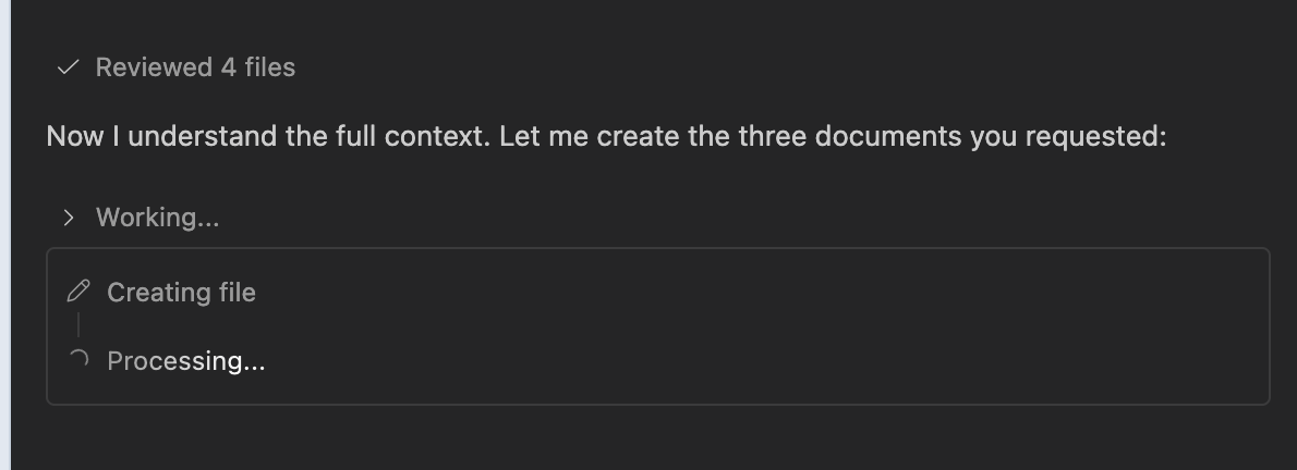 Agent reviewing files
