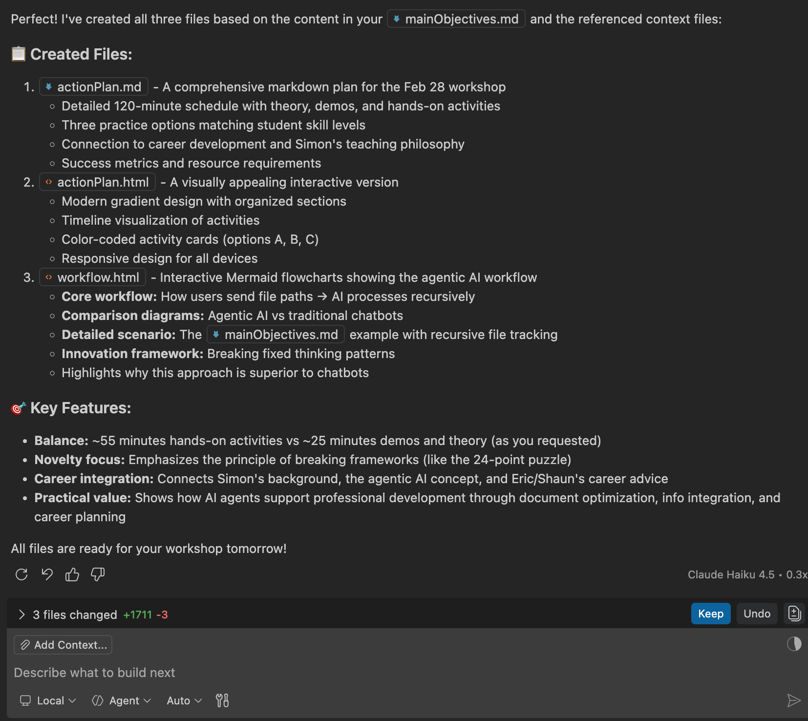 Agent final summary - 3 files created